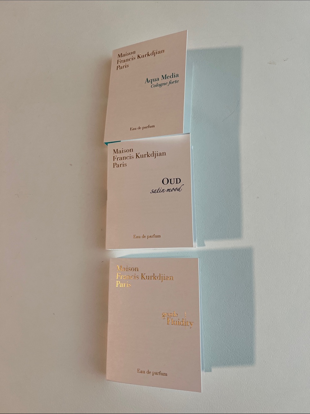 New 3- Maison Francis Kurkdjian Paris perfume samples